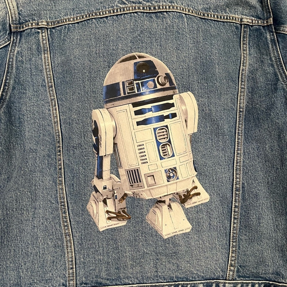 Star Wars × Levi’s R2-D2 Denim Trucker Jacket Large Unisex - Picture 12 of 16